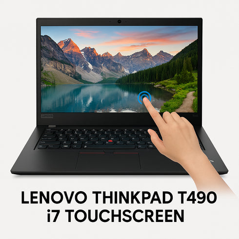 Lenovo ThinkPad T490, 14" FHD TOUCHSCREEN, Intel® Core™ i7-8565U up to 4.60 GHz, 16 GB RAM,  512gb NVME SSD, Windows 11 Pro Refurbished Grade A